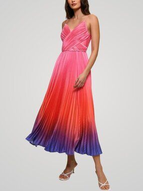 Hutch | Dresses | Hutch Amara Corset Pleated Tulle Fit Flare Midi Dress |  Poshmark